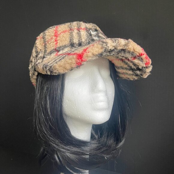 NWT British Style Retro Classic Plaid Baseball Cap hat New Era 59Fifty Flannel New York Yankees 1949 World Series  main image 4